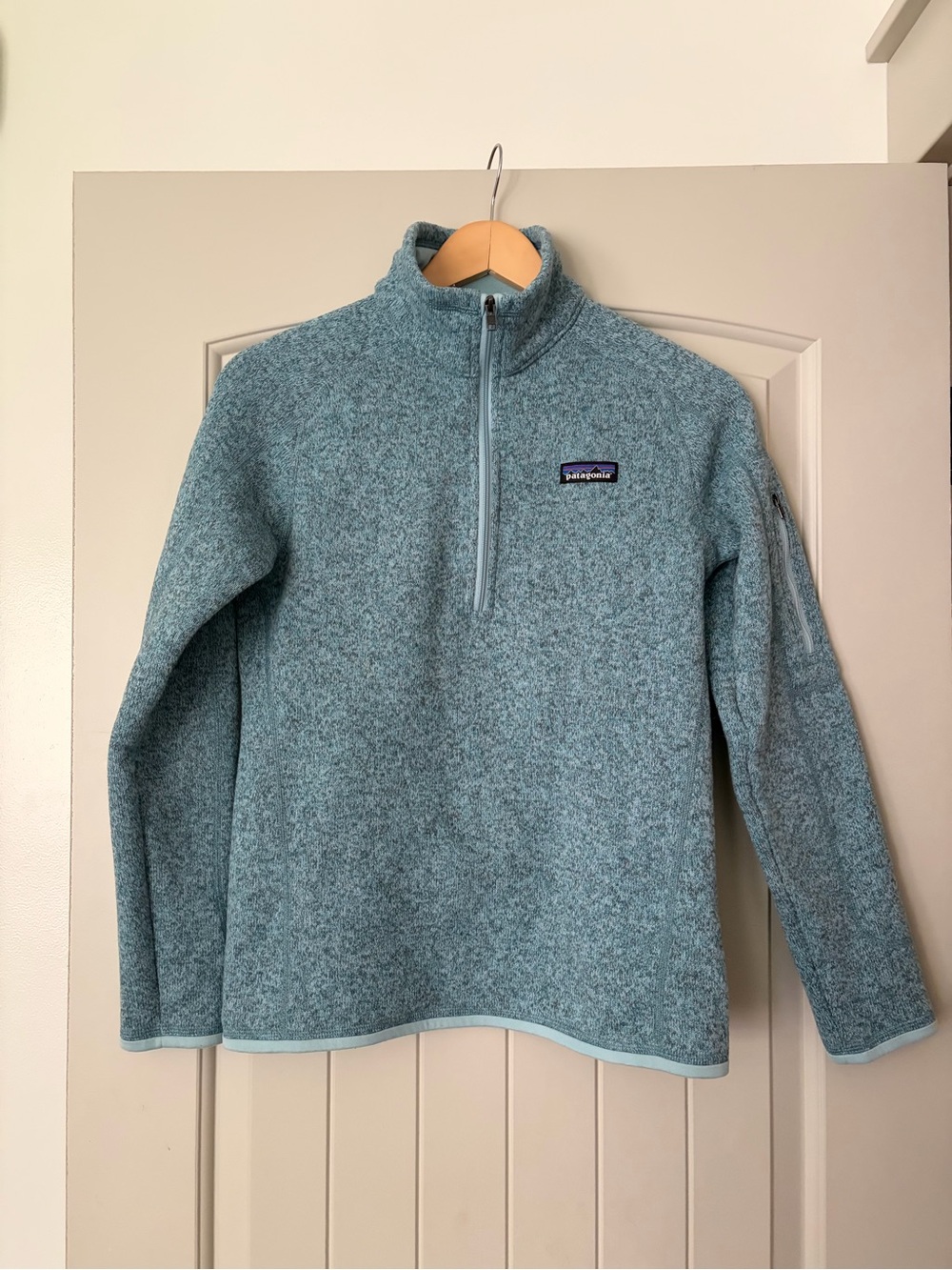 Patagonia Women’s Better Sweater 1/4 Zip Fleece - Light Blue